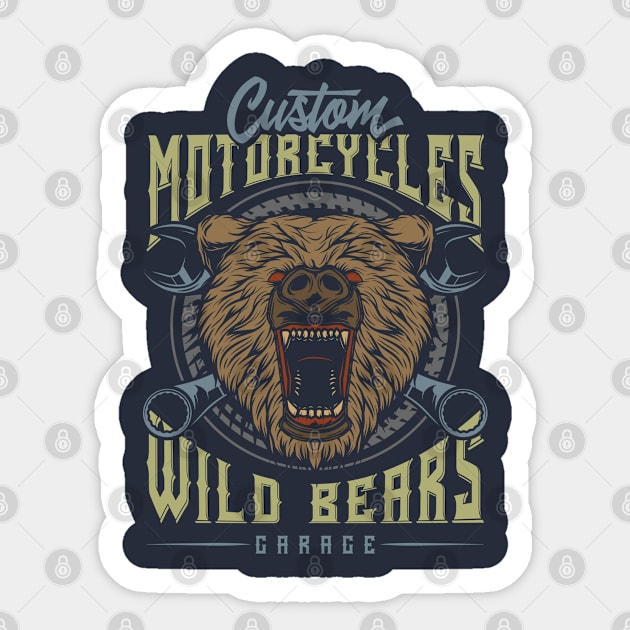 Wild bears Sticker by peace and love